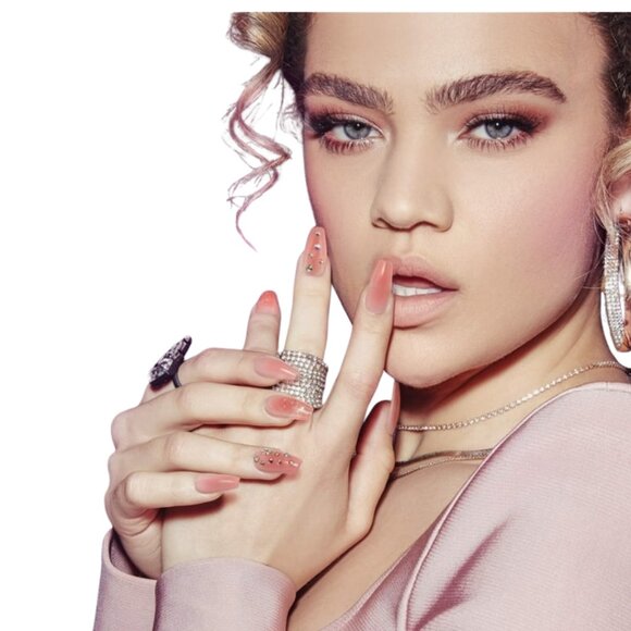 Kiss Jelly Fantasy Press-On Nails – Long, Clear Pink Style - Picture 4 of 6